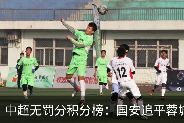 中超无罚分积分榜：国安追平蓉城！泰山落后2分+能争冠 英博升第4